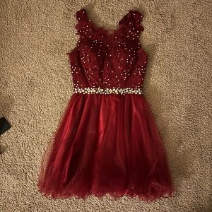 Elizabeth K by gls Red Semi-Formal Dress